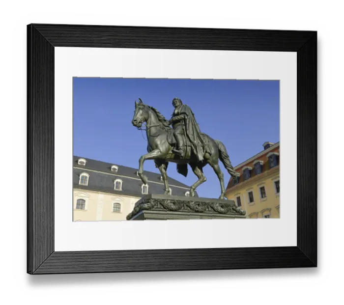 Framed Print : Carl August Monument, Square of Democracy