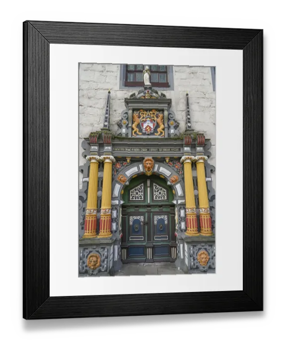Framed Print : Main portal, ornamental facade Framed Print : Main portal, ornamental facade
