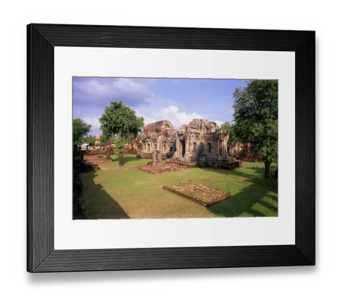 Framed Print : The Khmer sanctuary of Prasat Meuang Phanomwan was built during the 10th and 11th centuries
