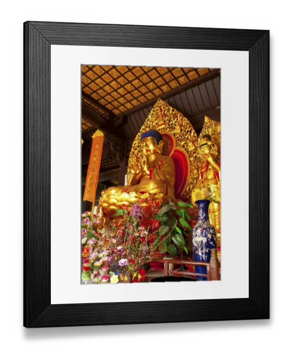 Framed Print : Qixing Gongyuan or Seven Star Park gained its name from the position of its seven hills