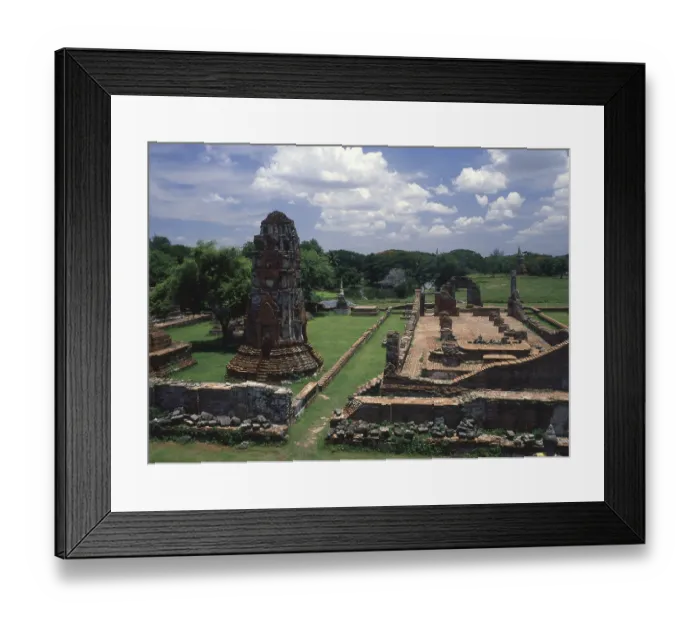 Framed Print : Wat Phra Mahathat was built during the reign of Borommaracha I (Boromma Rachathirat I)