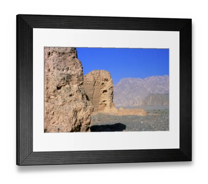 Framed Print : The ruins of Subashi Gucheng (Subashi Ancient City) Framed Print : The ruins of Subashi Gucheng (Subashi Ancient City)