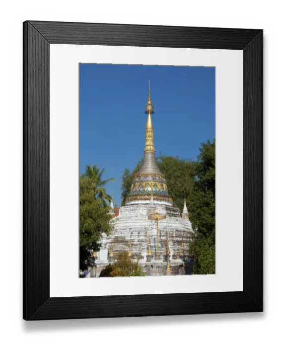 Framed Print : Wat Saen Fang was originally constructed in the 14th century