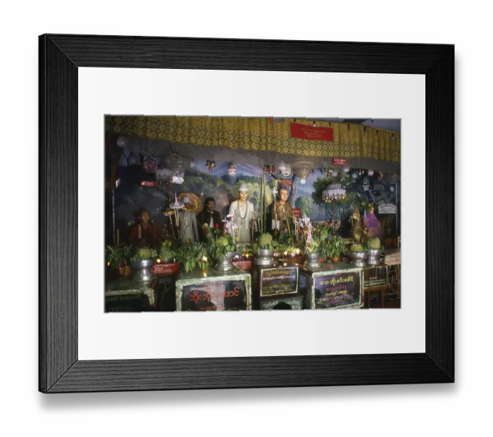 Framed Print : Nats are spirits worshipped in Burma in conjunction with Buddhism