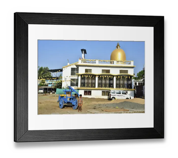 Framed Print : Panch Ratna Buddha Vihar, Valsad Framed Print : Panch Ratna Buddha Vihar, Valsad