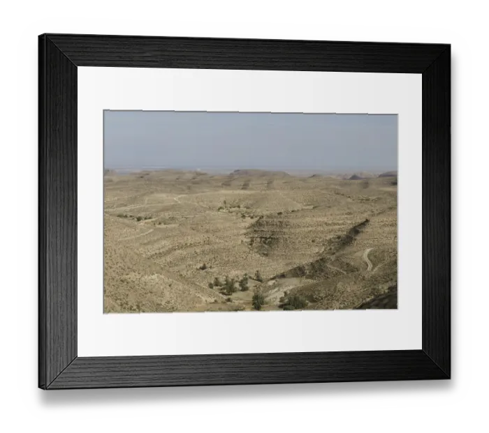 Framed Print : Dahar Mountains, Tunisia, Africa