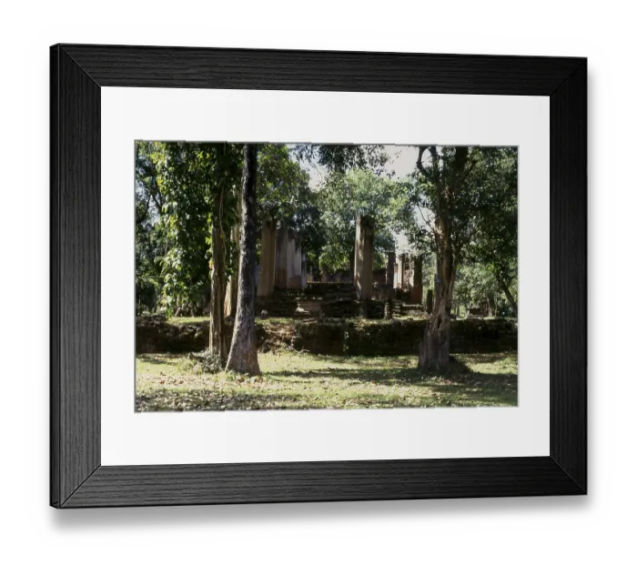 Framed Print : Kamphaeng Phet Historical Park in central Thailand was once part of the Sukhothai Kingdom that flourished in the 13th