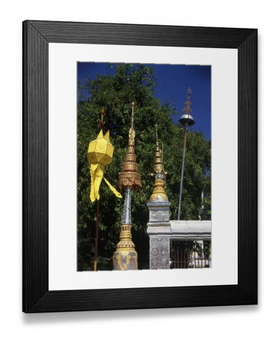 Framed Print : Wat Saen Fang was originally constructed in the 14th century