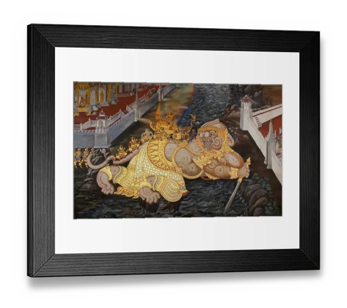 Framed Print : The Ramayana is a story as old as time and - at least in the Indian subcontinent