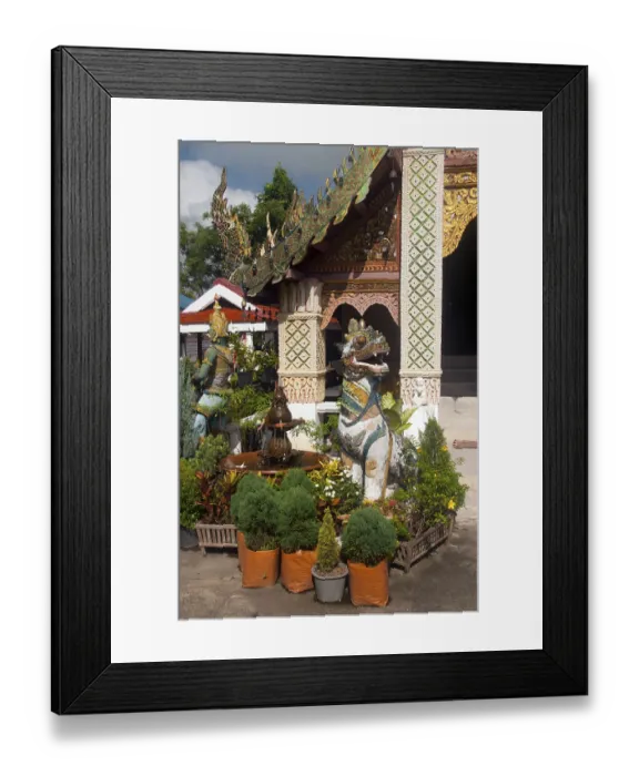 Framed Print : Wat Phrathat Doi Kham or Temple of the Golden Mount