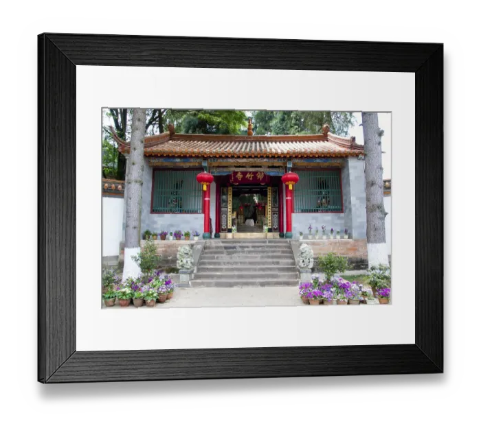 Framed Print : Qiongzhu Si (Bamboo Temple) was originally constructed during the Tang Dynasty (618 - 907 CE) Framed Print : Qiongzhu Si (Bamboo Temple) was originally constructed during the Tang Dynasty (618 - 907 CE)