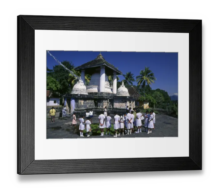 Framed Print : The Gadaladeniya Temple is a Buddhist temple dating from 1344