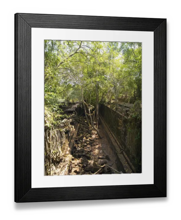 Framed Print : Beng Mealea was built as a Hindu temple