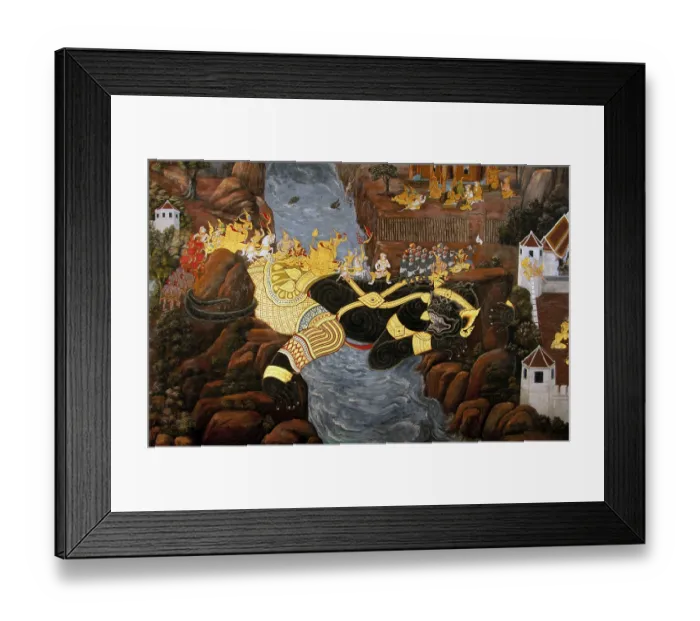 Framed Print : The Ramayana is a story as old as time and - at least in the Indian subcontinent