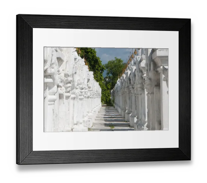 Framed Print : The entire Tipitaka Pali canon of Theravada Buddhism is set on 729 marble slabs Framed Print : The entire Tipitaka Pali canon of Theravada Buddhism is set on 729 marble slabs