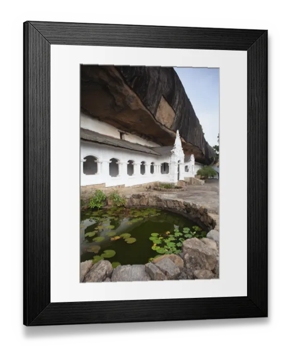 Framed Print : Dambulla cave temple also known as the Golden Temple of Dambulla