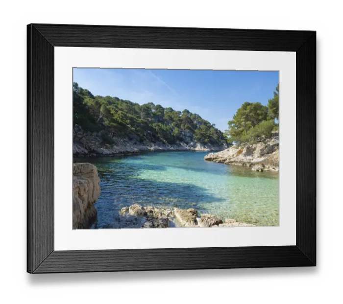 Framed Print : Typical situation in Calanques National Park