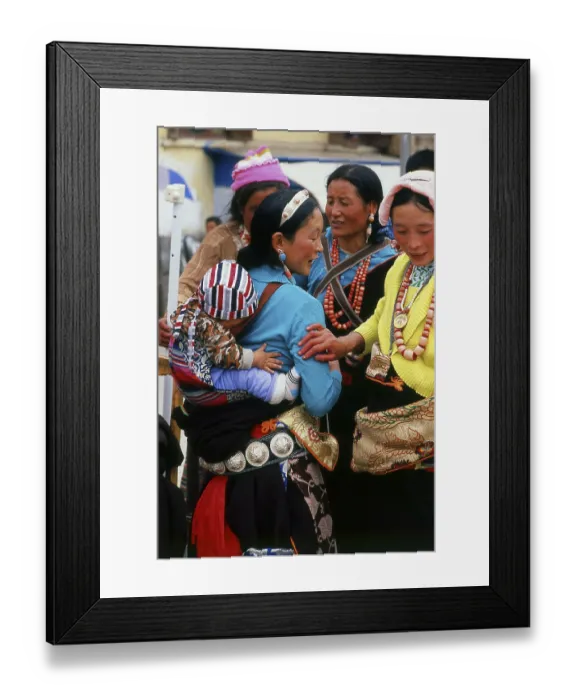 Framed Print : Labrang Monastery is one of the six great monasteries of the Geluk (Yellow Hat) school of Tibetan Buddhism