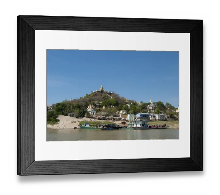 Framed Print : Sagaing is the capital of Sagaing Region (formerly Sagaing Division) in Myanmar
