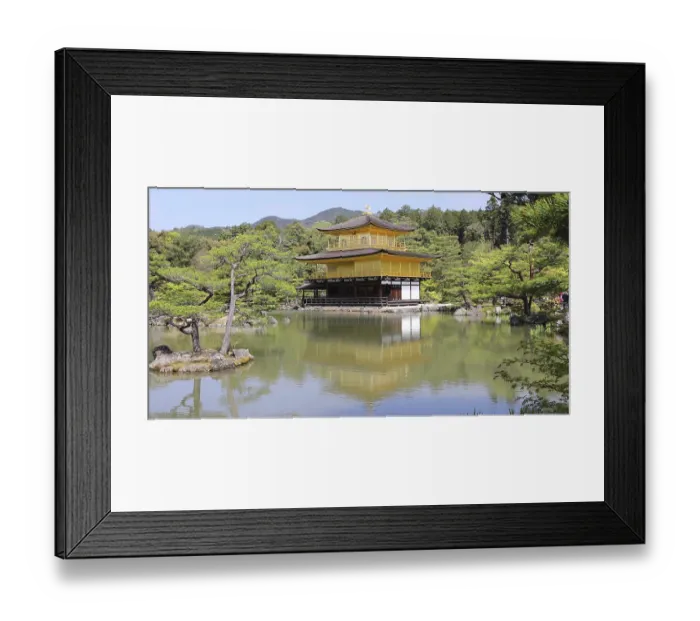 Framed Print : Colorful Kinkaku-ji, Golden Pavilion Framed Print : Colorful Kinkaku-ji, Golden Pavilion