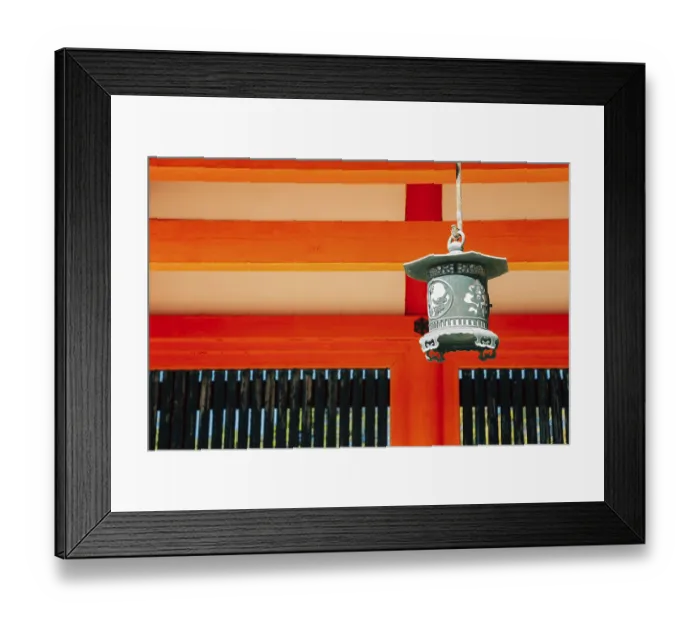 Framed Print : Japanese traditional lantern at Heian Shrine in Kyoto