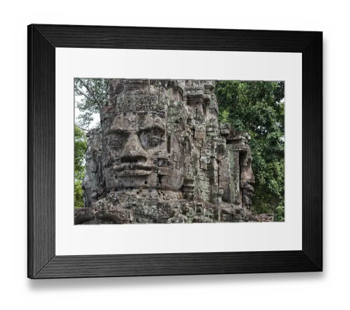 Framed Print : Buddhist gatekeepers, mystical