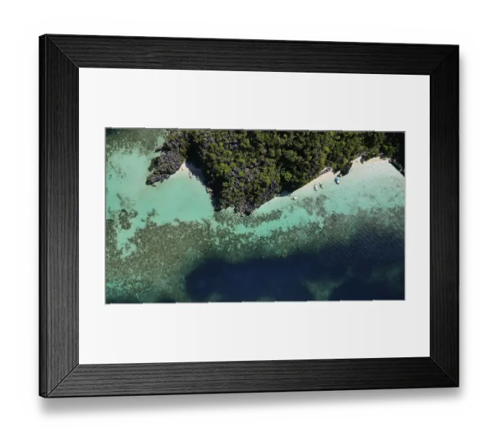 Framed Print : Aerial view of tropical Philippines island