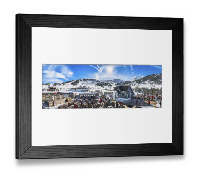 Framed Print : El Tarter, Andorra, Jan 2020 Wide