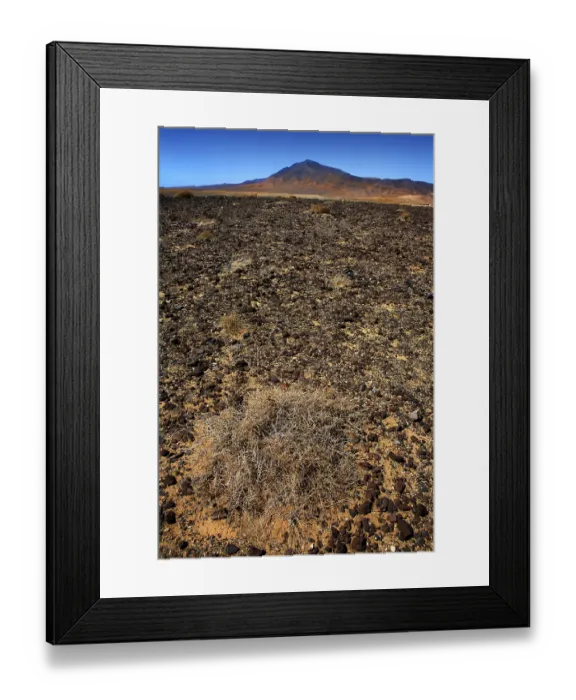 Framed Print : Lanzarote Punta Papagayo and Ajaches mountain in Canary Islands