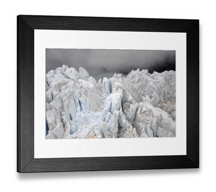 Framed Print : Huge blocks of ice on Franz Josef Glacier