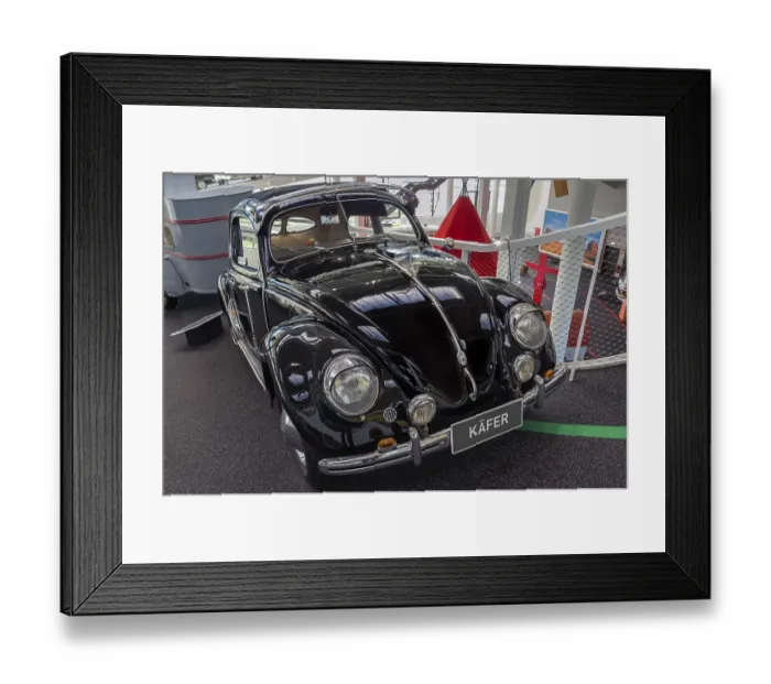 Framed Print : VW Beetle from 1952, interior view Framed Print : VW Beetle from 1952, interior view
