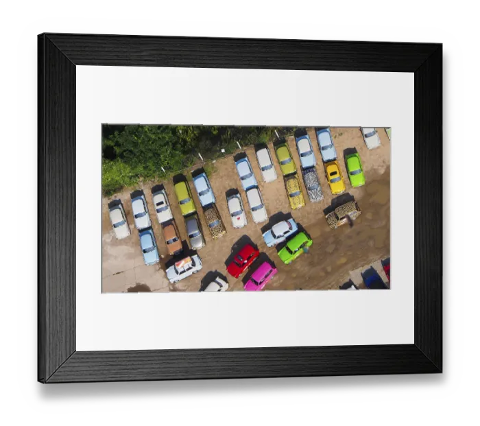Framed Print : Old Trabant Car, Trabi, Aerial View Framed Print : Old Trabant Car, Trabi, Aerial View