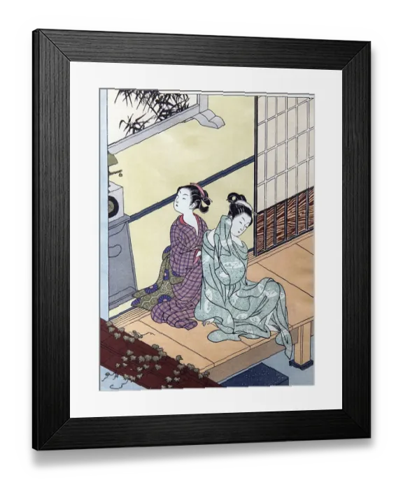Framed Print : Suzuki Harunobu (鈴木 春信4) Framed Print : Suzuki Harunobu (鈴木 春信4)