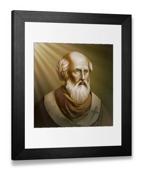 Framed Print : Pope Adeodatus II, c.621 - 676
