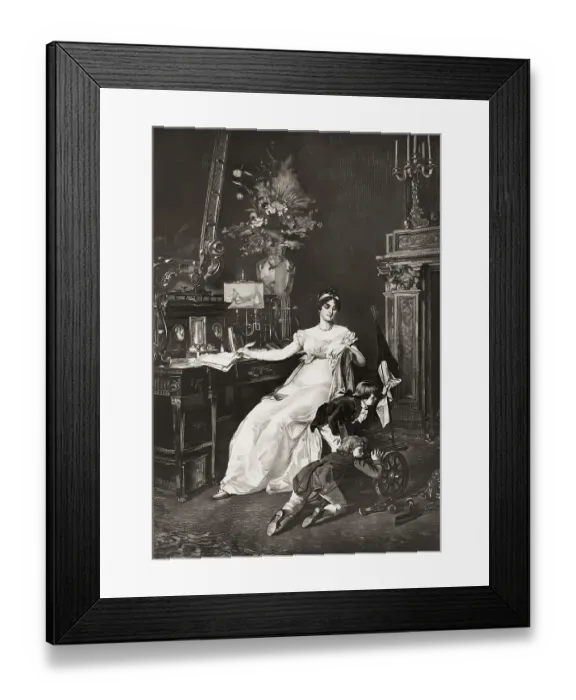Framed Print : The royal couple with their children