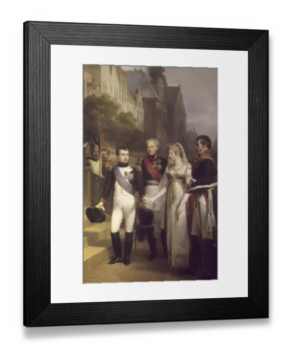 Framed Print : The Treaties of Tilsit, Napoleon Framed Print : The Treaties of Tilsit, Napoleon