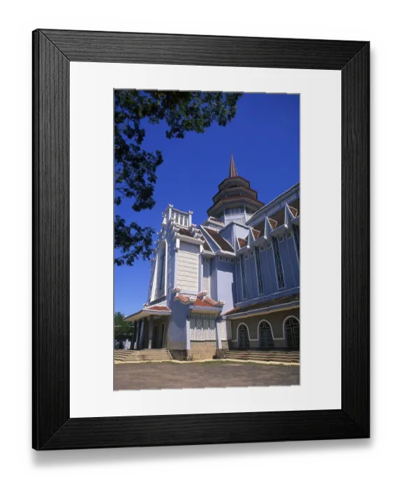 Framed Print : Built in a hybrid, Franco-Vietnamese style between 1958 and 1962 Framed Print : Built in a hybrid, Franco-Vietnamese style between 1958 and 1962