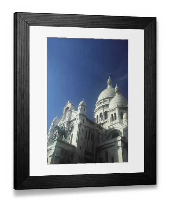 Framed Print : Sacre Coeur basilica, Paris, France, Europe