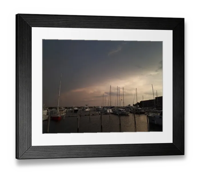 Framed Print : View to the pier in venice at sunset