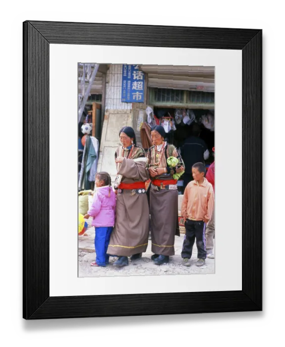 Framed Print : Labrang Monastery is one of the six great monasteries of the Geluk (Yellow Hat) school of Tibetan Buddhism