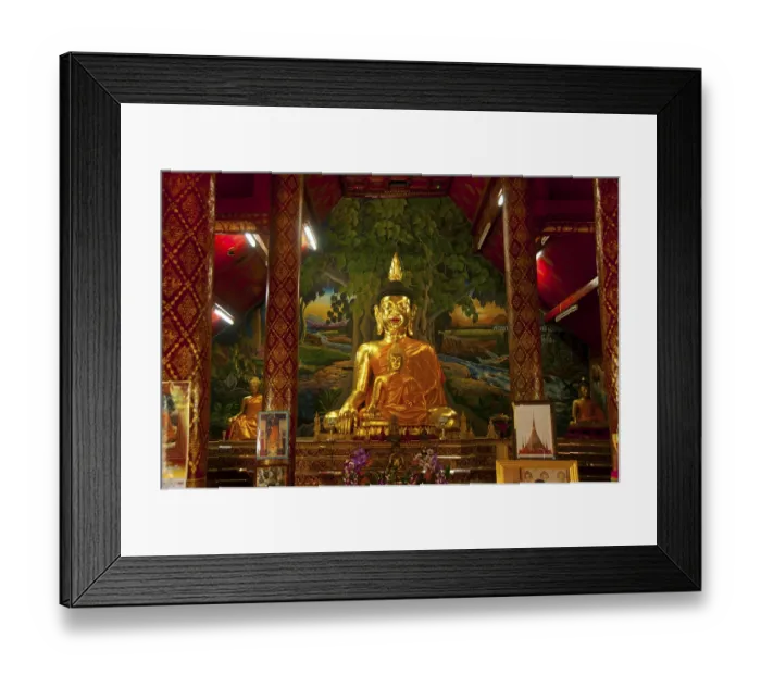 Framed Print : Wat Phuak Hong (วัดพวกหงษ์)