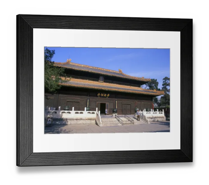 Framed Print : The Daci Zhenru Hall was built during the latter years of the Ming Dynasty (1368 - 1644)