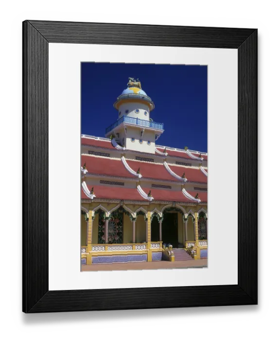 Framed Print : The Holy See of the Cao Dai is in the Vietnamese province of Tay Ninh