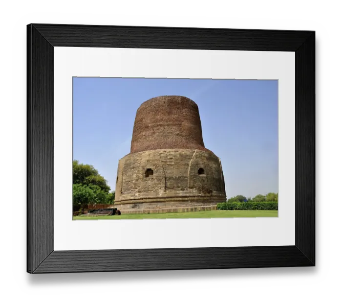 Framed Print : Dhamekh stupa, Sarnath, Uttar Pradesh, India, Asia Framed Print : Dhamekh stupa, Sarnath, Uttar Pradesh, India, Asia