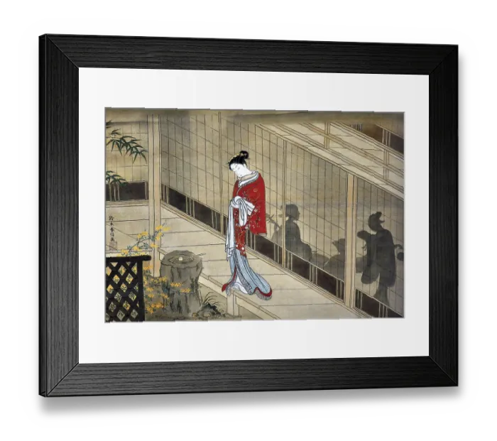 Framed Print : Suzuki Harunobu (鈴木 春信4)