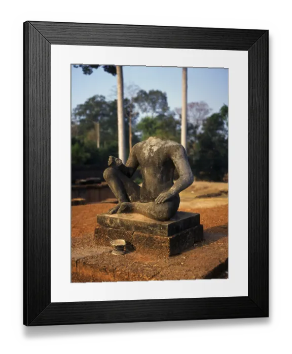 Framed Print : The Terrace of the Leper King was built during the reign of King Jayavarman VII Framed Print : The Terrace of the Leper King was built during the reign of King Jayavarman VII