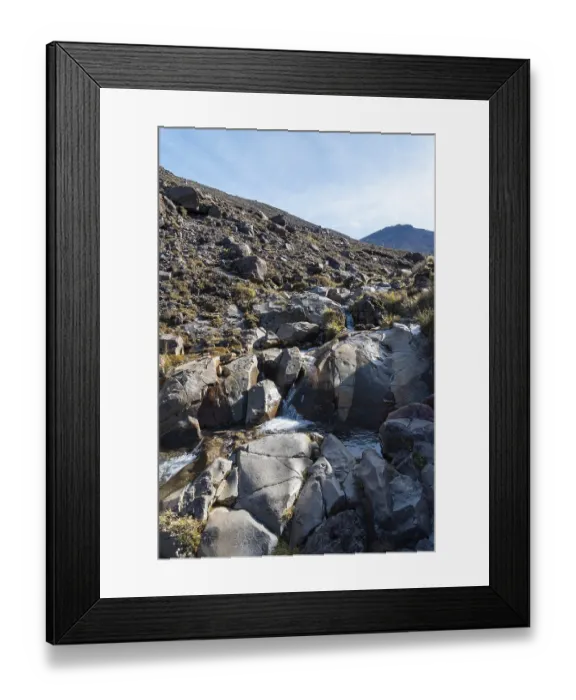 Framed Print : Hiking the Tongariro Alpine Crossing