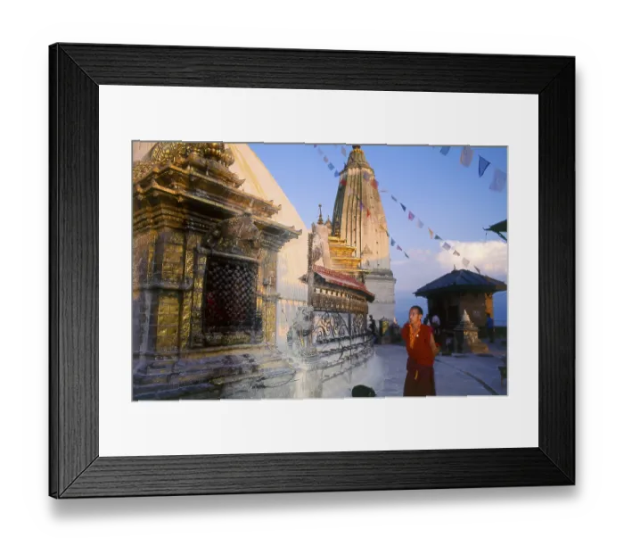 Framed Print : The date of construction of the Svayambhunath stupa Framed Print : The date of construction of the Svayambhunath stupa