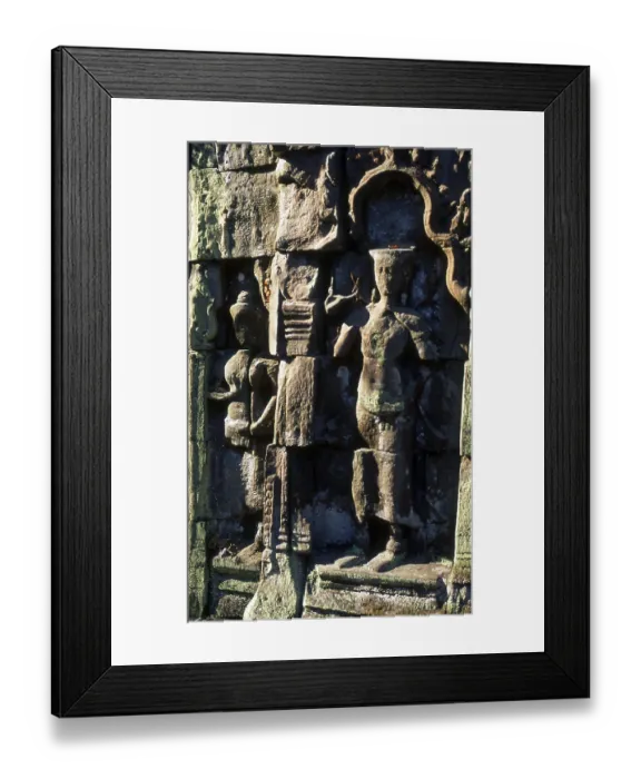 Framed Print : Ta Prohm was built in the Bayon style largely in the late 12th and early 13th centuries Framed Print : Ta Prohm was built in the Bayon style largely in the late 12th and early 13th centuries