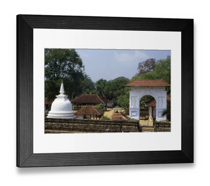 Framed Print : Sri Dalada Maligawa or The Temple of the Sacred Tooth Relic is located in the royal palace complex